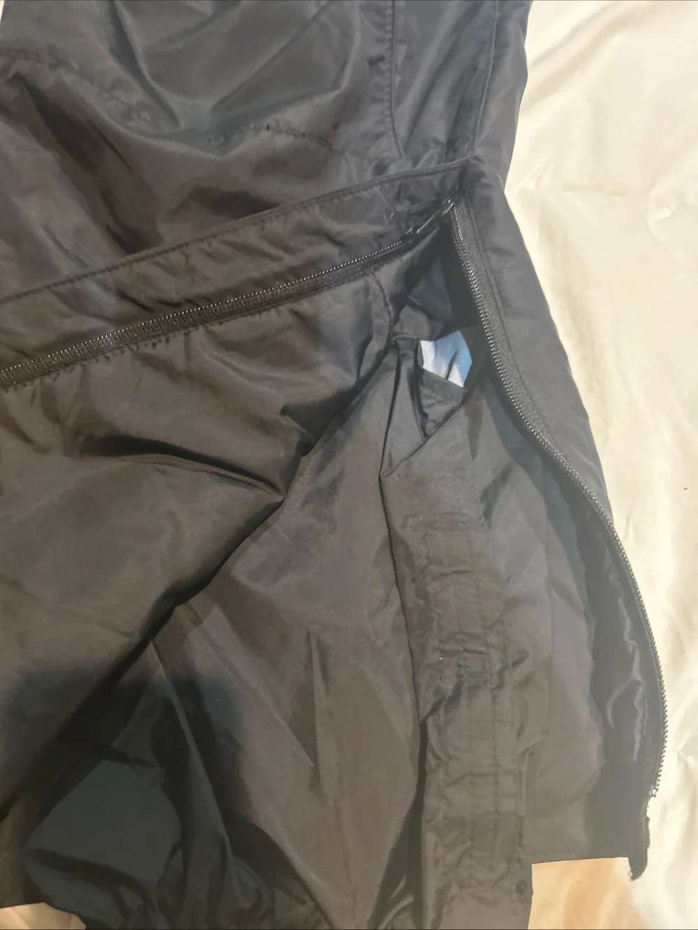 Columbia Men XL Black Cargo Pocket Snow Pants Zip Ankle Insulated ski Snowboard